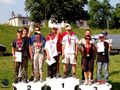 Drużyna Belony w składzie: E. Sobótka, A. Irek, M. Polkowski, P. Michalski na podium I Wicemistrza Okręgu
